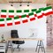G128 Italy Italian Bunting Banner | Flag 8.2 x 5.5 Inch, Full String 33 Feet | Printed 150D Polyester, Decorations For Bar, School, Festival Events Celebration